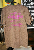 Short sleeve leopard print tee shirt